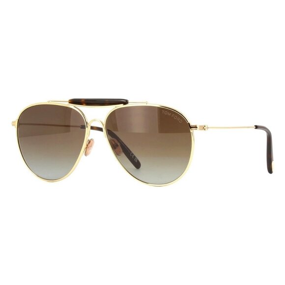 New TOM FORD Raphael-02 Gold Aviator FT0995/S 32F Sunglasses Women - Picture 1 of 4